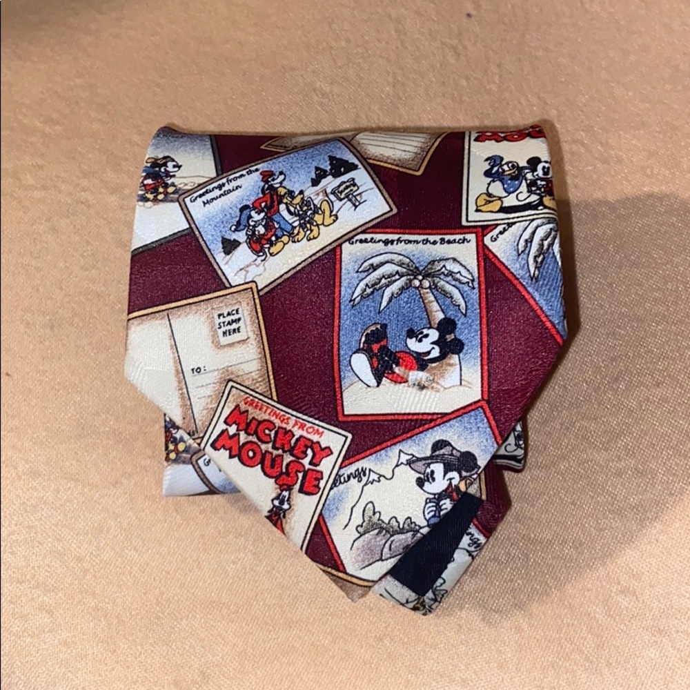 1990s Mickey Unlimited Tie Traveling Postcards - Picture 1 of 3